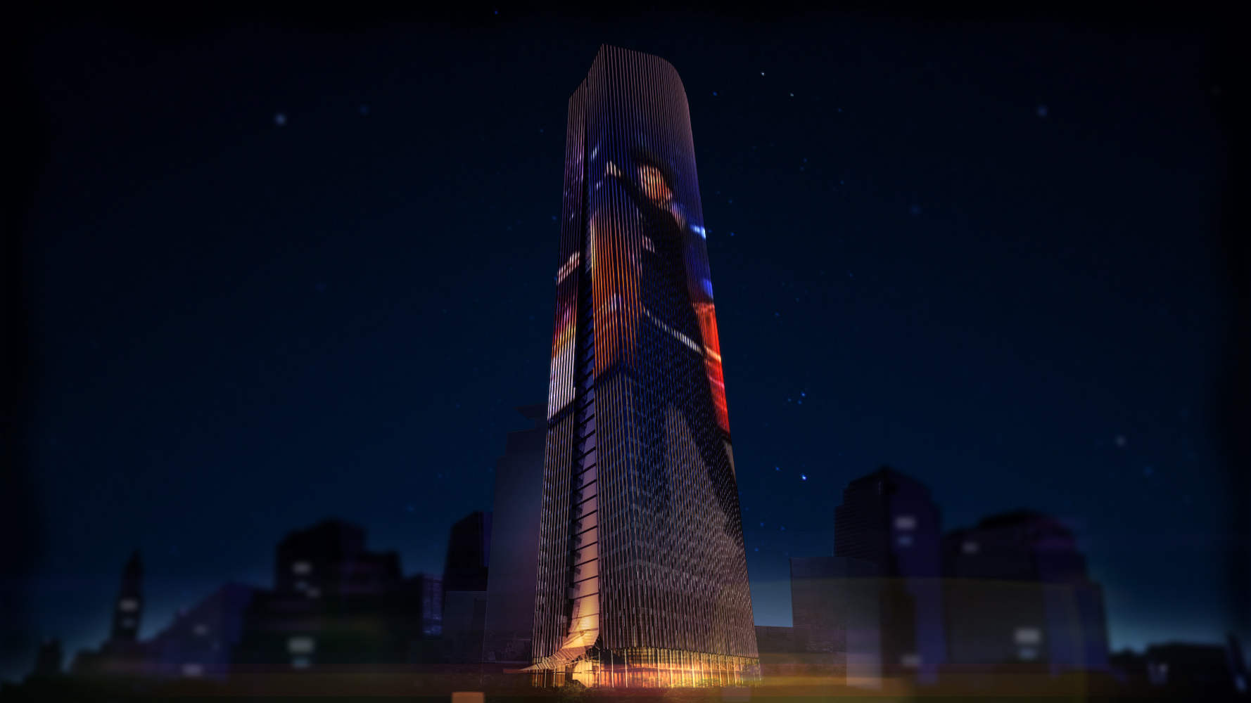 MNC Tower - Media Facade Image4